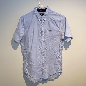 Hollister Light Blue Epic Flex Slim Fit Shirt
